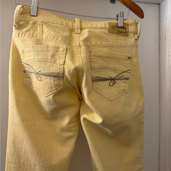 MAVI Yellow skinny stretch straight leg jeans size 28/32 - Picture 10 of 10